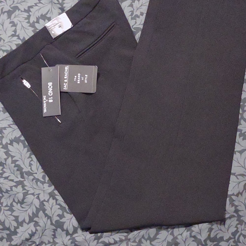 Black Slim Leg Slacks